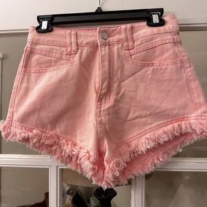 Shein Pink Jean Shorts Women Size XS/2